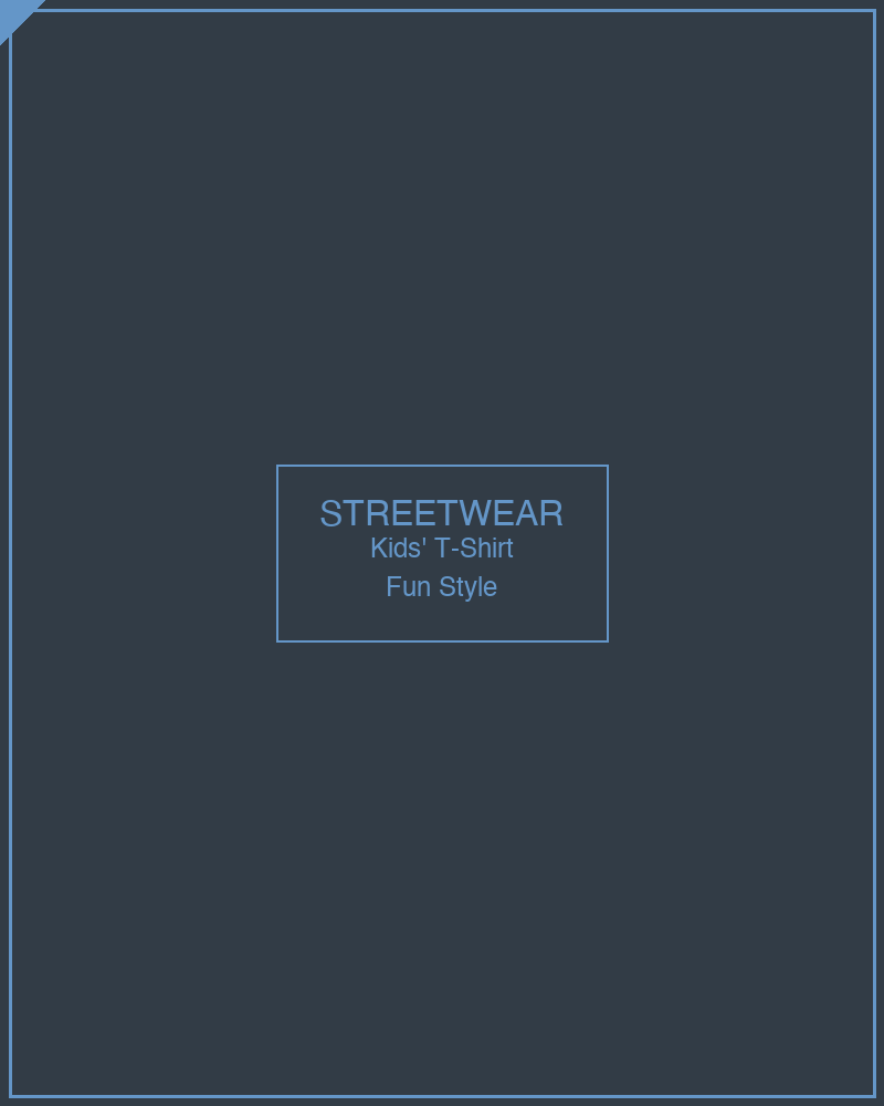 Kids' T-Shirt - Children's Wear Manufacturer